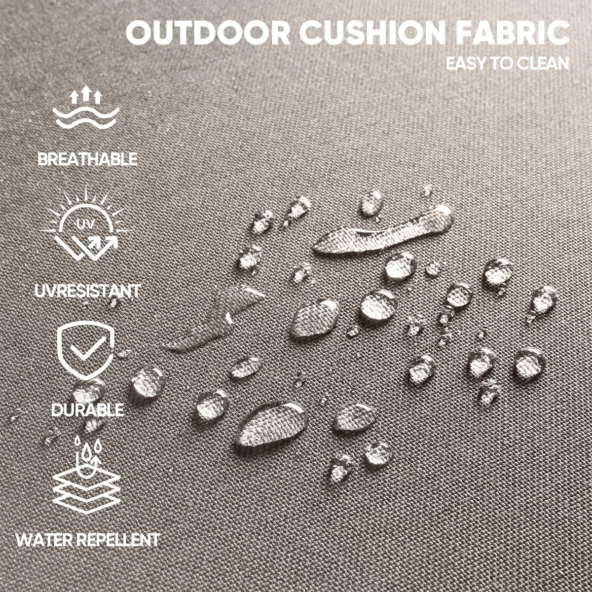 5 Pieces Outdoor Patio Furniture Set with Swivel Rocker Chairs and 6" Thick Cushions,Wicker Conversation Set with Sectional Sofa and Ottomans for Porch Deck Backyard Poolside — product view 9