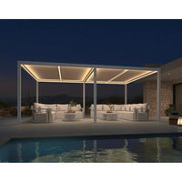 Aluminum Pergola Designed for Adjustable Shade, Louvered Roof, Integrated Drainage, 72 MPH Wind Rating — product view 104