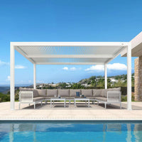 Aluminum Pergola Designed for Adjustable Shade, Louvered Roof, Integrated Drainage, 72 MPH Wind Rating — product view 109