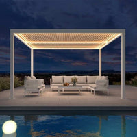 Aluminum Pergola Designed for Adjustable Shade, Louvered Roof, Integrated Drainage, 72 MPH Wind Rating — product view 113