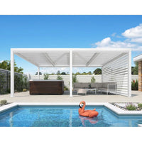 Aluminum Pergola Designed for Adjustable Shade, Louvered Roof, Integrated Drainage, 72 MPH Wind Rating — product view 114