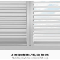Aluminum Pergola Designed for Adjustable Shade, Louvered Roof, Integrated Drainage, 72 MPH Wind Rating — product view 14