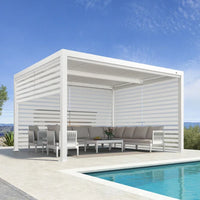 Aluminum Pergola Designed for Adjustable Shade, Louvered Roof, Integrated Drainage, 72 MPH Wind Rating — product view 16