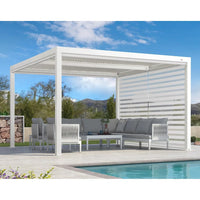 Aluminum Pergola Designed for Adjustable Shade, Louvered Roof, Integrated Drainage, 72 MPH Wind Rating — product view 23