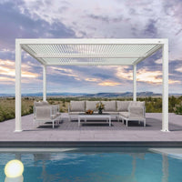 Aluminum Pergola Designed for Adjustable Shade, Louvered Roof, Integrated Drainage, 72 MPH Wind Rating — product view 26