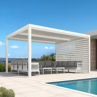 Aluminum Pergola Designed for Adjustable Shade, Louvered Roof, Integrated Drainage, 72 MPH Wind Rating — product view 28