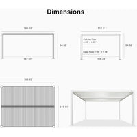Aluminum Pergola Designed for Adjustable Shade, Louvered Roof, Integrated Drainage, 72 MPH Wind Rating — product view 30