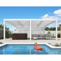 Aluminum Pergola Designed for Adjustable Shade, Louvered Roof, Integrated Drainage, 72 MPH Wind Rating — product view 31