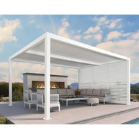 Aluminum Pergola Designed for Adjustable Shade, Louvered Roof, Integrated Drainage, 72 MPH Wind Rating — product view 35