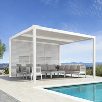 Aluminum Pergola Designed for Adjustable Shade, Louvered Roof, Integrated Drainage, 72 MPH Wind Rating — product view 39
