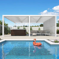Aluminum Pergola Designed for Adjustable Shade, Louvered Roof, Integrated Drainage, 72 MPH Wind Rating — product view 40