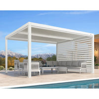 Aluminum Pergola Designed for Adjustable Shade, Louvered Roof, Integrated Drainage, 72 MPH Wind Rating — product view 41