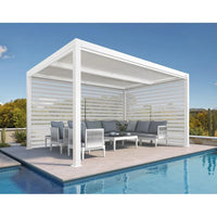 Aluminum Pergola Designed for Adjustable Shade, Louvered Roof, Integrated Drainage, 72 MPH Wind Rating — product view 47