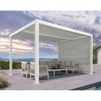 Aluminum Pergola Designed for Adjustable Shade, Louvered Roof, Integrated Drainage, 72 MPH Wind Rating — product view 49