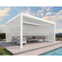 Aluminum Pergola Designed for Adjustable Shade, Louvered Roof, Integrated Drainage, 72 MPH Wind Rating — product view 51