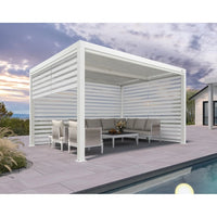 Aluminum Pergola Designed for Adjustable Shade, Louvered Roof, Integrated Drainage, 72 MPH Wind Rating — product view 55