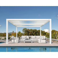 Aluminum Pergola Designed for Adjustable Shade, Louvered Roof, Integrated Drainage, 72 MPH Wind Rating — product view 67