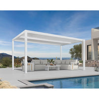 Aluminum Pergola Designed for Adjustable Shade, Louvered Roof, Integrated Drainage, 72 MPH Wind Rating — product view 70