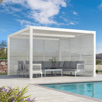 Aluminum Pergola Designed for Adjustable Shade, Louvered Roof, Integrated Drainage, 72 MPH Wind Rating — product view 77