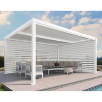 Aluminum Pergola Designed for Adjustable Shade, Louvered Roof, Integrated Drainage, 72 MPH Wind Rating — product view 78
