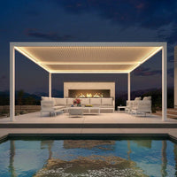 Aluminum Pergola Designed for Adjustable Shade, Louvered Roof, Integrated Drainage, 72 MPH Wind Rating — product view 79