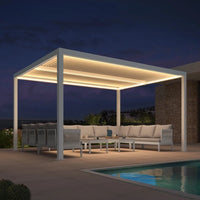 Aluminum Pergola Designed for Adjustable Shade, Louvered Roof, Integrated Drainage, 72 MPH Wind Rating — product view 81