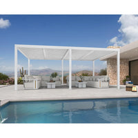 Aluminum Pergola Designed for Adjustable Shade, Louvered Roof, Integrated Drainage, 72 MPH Wind Rating — product view 82