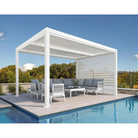 Aluminum Pergola Designed for Adjustable Shade, Louvered Roof, Integrated Drainage, 72 MPH Wind Rating — product view 84