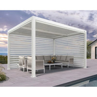 Aluminum Pergola Designed for Adjustable Shade, Louvered Roof, Integrated Drainage, 72 MPH Wind Rating — product view 85