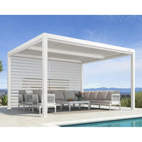 Aluminum Pergola Designed for Adjustable Shade, Louvered Roof, Integrated Drainage, 72 MPH Wind Rating — product view 87