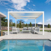Aluminum Pergola Designed for Adjustable Shade, Louvered Roof, Integrated Drainage, 72 MPH Wind Rating — product view 94