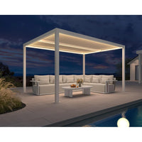 Aluminum Pergola Designed for Adjustable Shade, Louvered Roof, Integrated Drainage, 72 MPH Wind Rating — product view 95